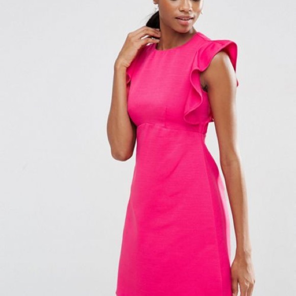 asos petite pink dress